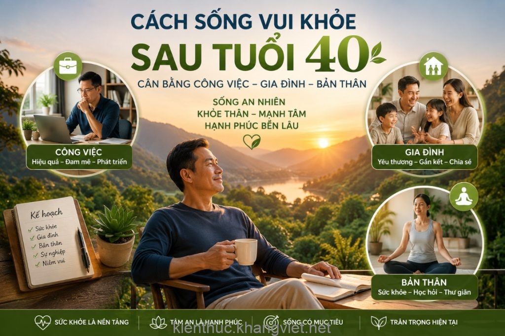 Cach song vui khoe sau tuoi